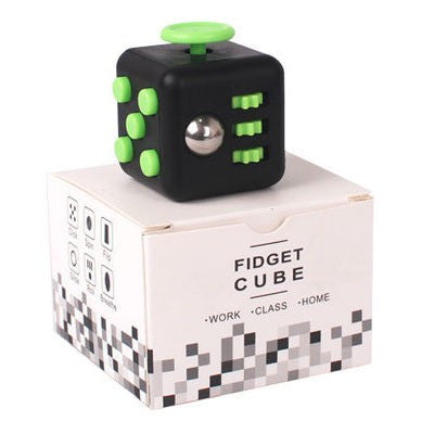 Black & Green Fidget Cube