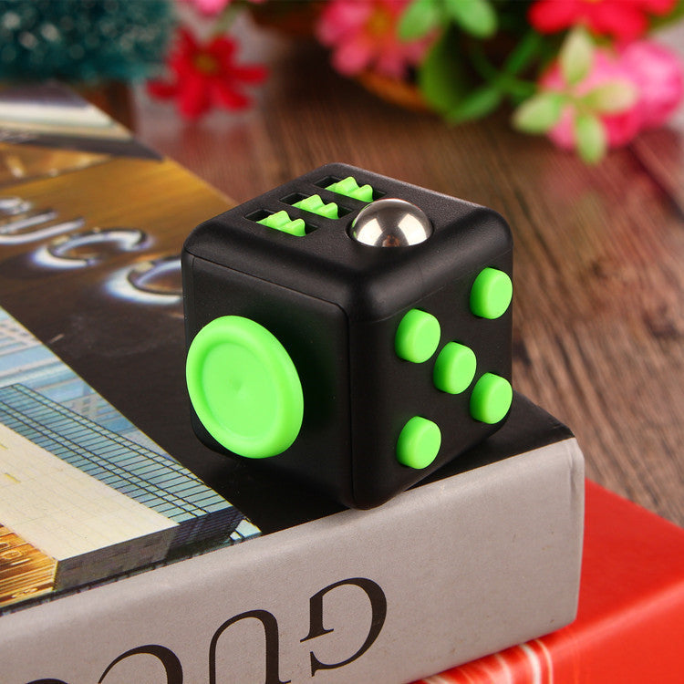 Black & Green Fidget Cube