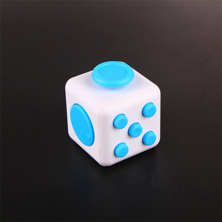 White & Blue Fidget Cube Large