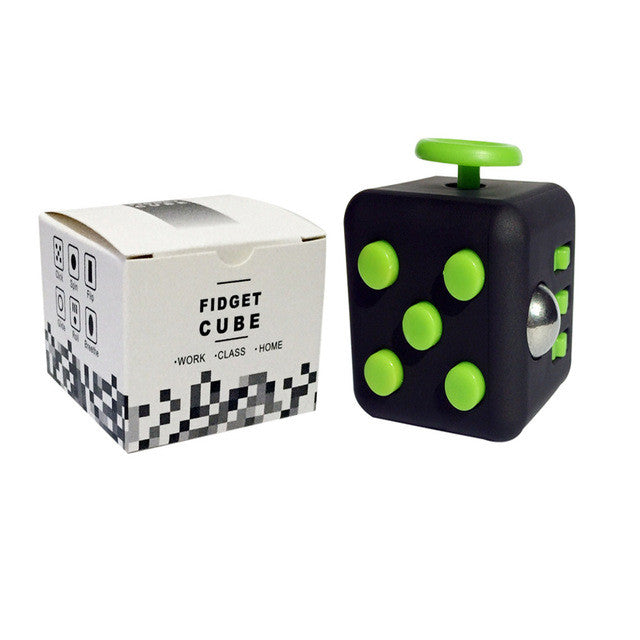 Black & Green Fidget Cube